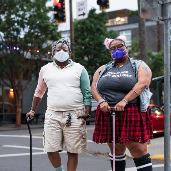 Stopping lights at Pride